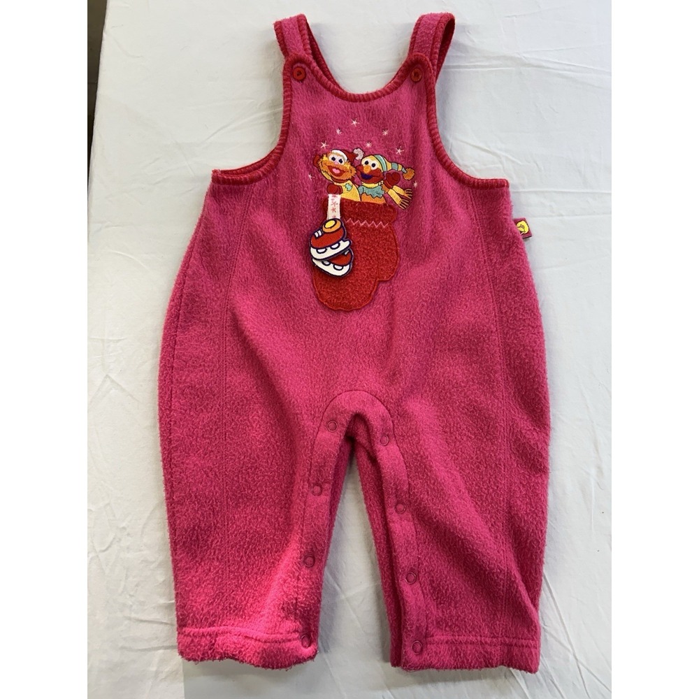 Vintage Sesame Street Jumper Elmo & Zoe Size 12 Month VTG